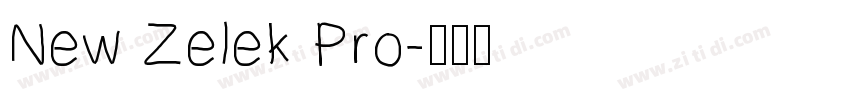 New Zelek Pro字体转换